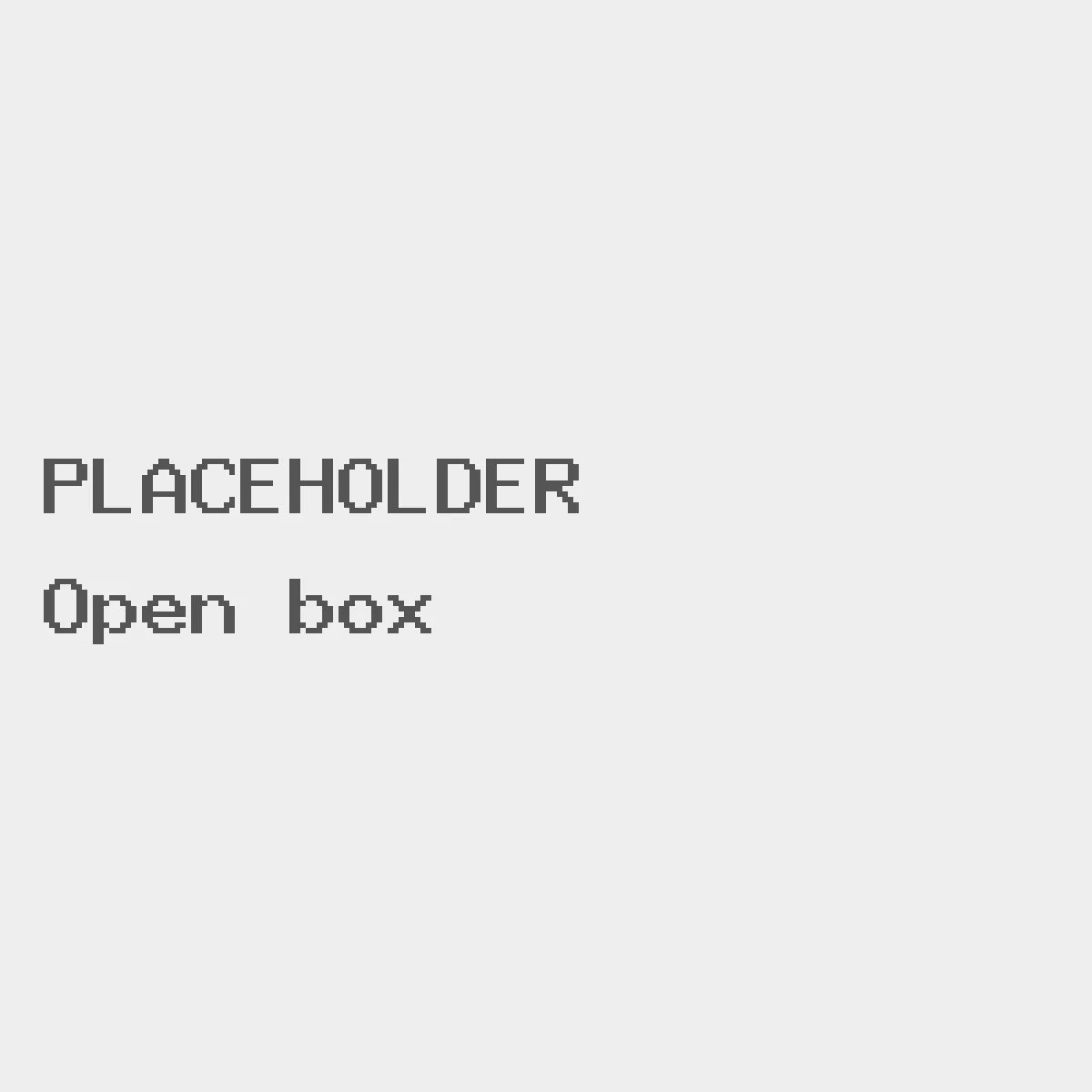 Placeholder image for a test product: Open box